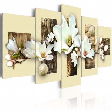 Cuadro - Textura y magnolia