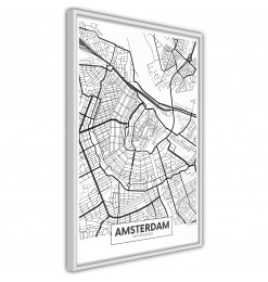 Póster - City map: Amsterdam