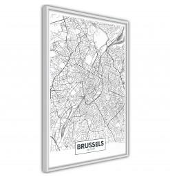 Póster - City map: Brussels