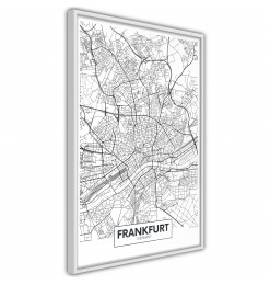 Póster - City map: Frankfurt