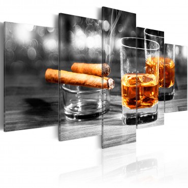 Cuadro - Cigars and whiskey